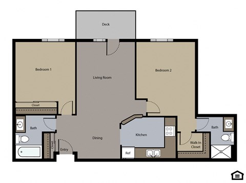 bedroom floor plan | the madison at ballston station